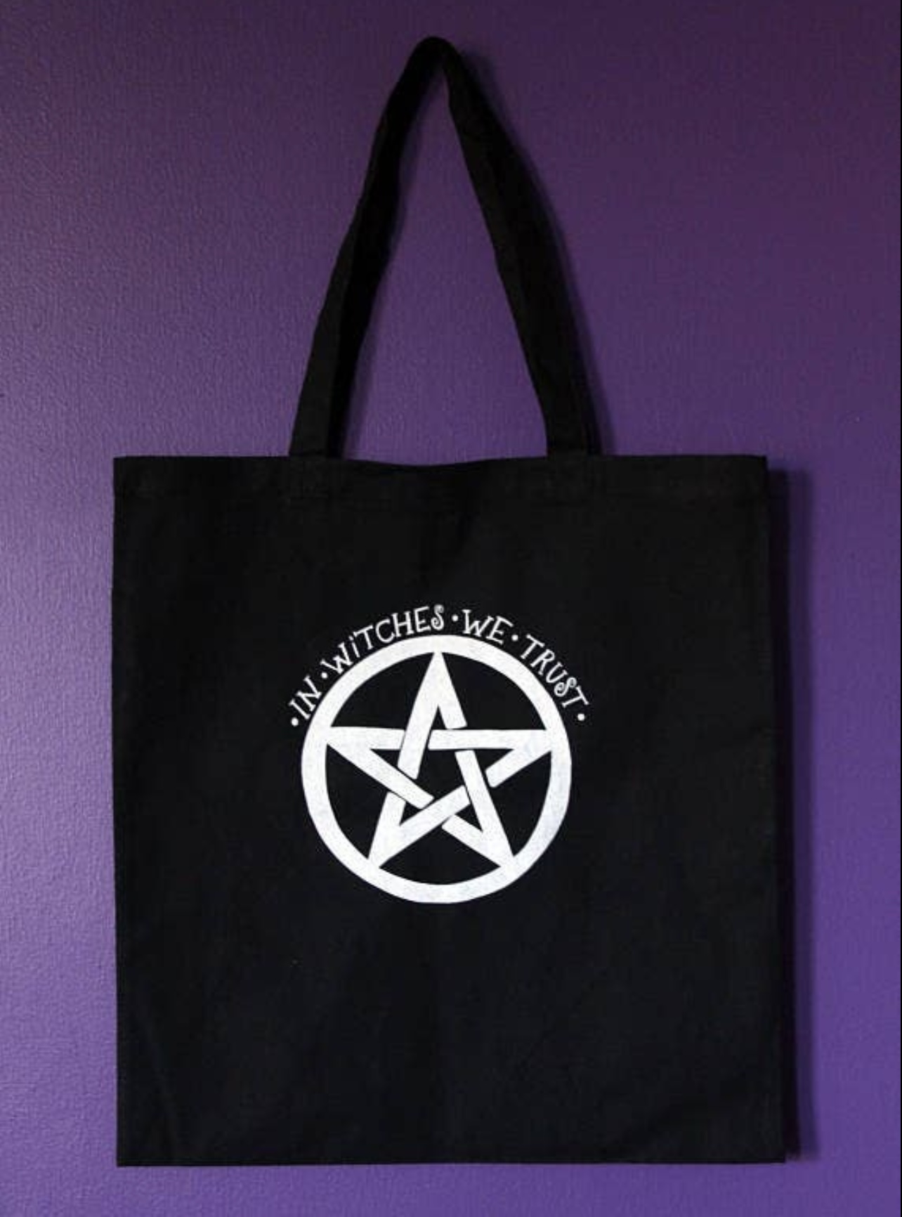 In Witches We Trust Tote Black